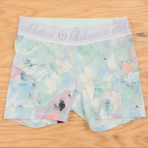 Lululemon Athletica tropical yoga running shorts